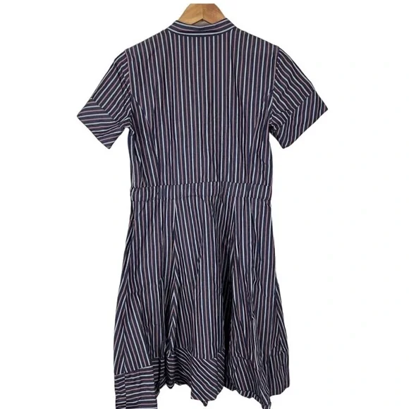 Brooks Brothers Striped Cotton Poplin Dress Short Sleeve Size 6 - Picture 3 of 4